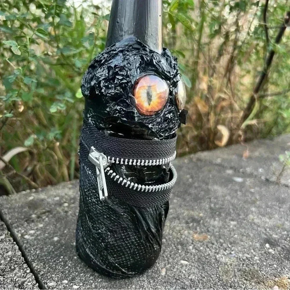 NEW Potion Spell Bottle - ZIPPER ZOMBIE - HANDCRAFTED Apothecary Jar Halloween - Picture 11 of 15